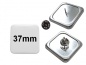 Preview: 37x37mm Button mit Pin Preview: 37x37mm Button mit Pin